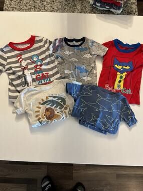 Lot of 5 Baby Boys PJ Set Size 3T